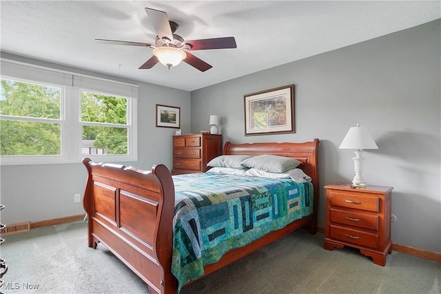 4190 Springdale Rd, Stow, OH 44224 - bedroom featuring light carpet and ceiling fan