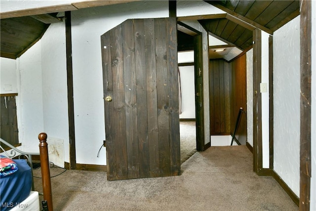 252 E Main St, Newton Falls, OH 44444 - corridor with carpet and an upstairs landing