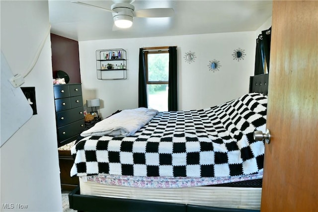 252 E Main St, Newton Falls, OH 44444 - bedroom with a ceiling fan