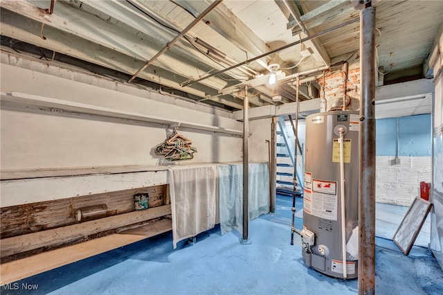 654 Van Everett Ave, Akron, OH 44306 - unfinished basement with water heater