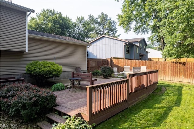 3247 Brooklawn Dr, Norton, OH 44203 - deck featuring a fenced backyard