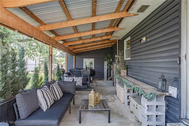 2880 Hetzel Dr, Parma, OH 44134 - view of patio / terrace featuring an outdoor living space
