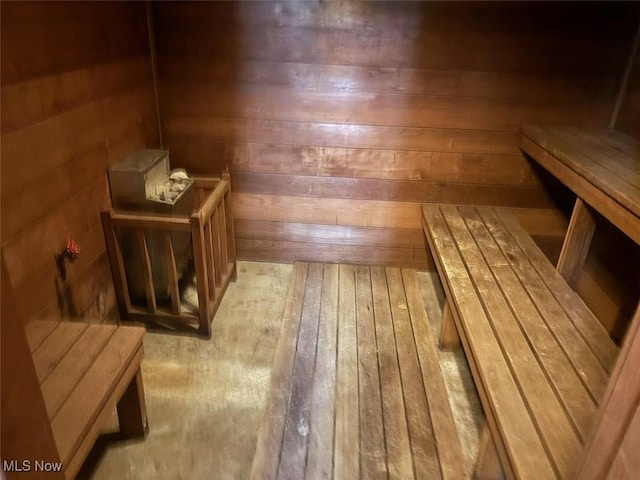 989 Orchard Hill Cir, Massillon, OH 44646 - sauna / steam room featuring wood walls