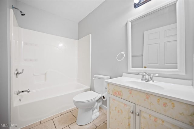 3031 Logan Ln Unit 1, Rock Creek, OH 44084 - bathroom with vanity, tile patterned flooring, and bathing tub / shower combination