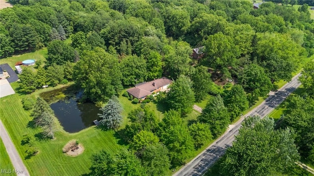 3612 Ridge Rd, Cortland, OH 44410 - aerial overview of property's location featuring a nearby body of water