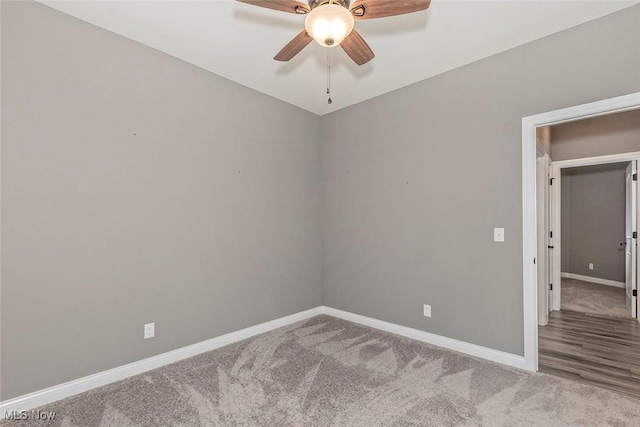 686 Outrigger Cv, Painesville, OH 44077 - empty room with a ceiling fan and carpet
