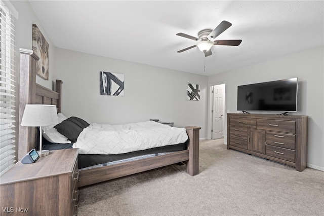 662 2nd St Unit 2, Fairport Harbor, OH 44077 - bedroom featuring light colored carpet and ceiling fan
