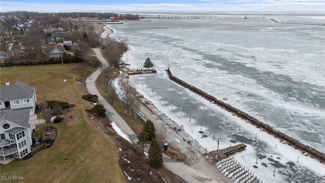 662 2nd St Unit 2, Fairport Harbor, OH 44077 - aerial view of property's location with a nearby body of water