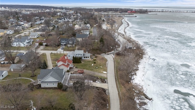 662 2nd St Unit 2, Fairport Harbor, OH 44077 - view of property location featuring waterfront with a beach and nearby suburban area