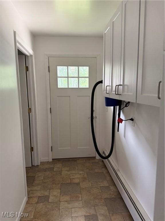 3726 Silvieus St, Ashtabula, OH 44004 - entryway featuring stone finish flooring and baseboard heating