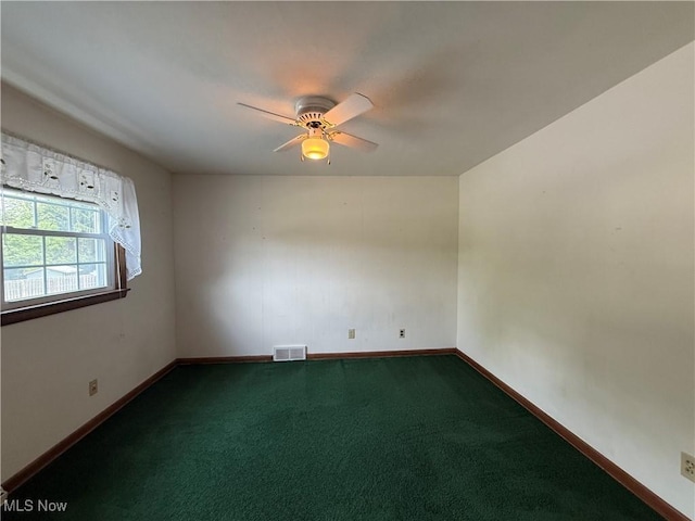 3022 Heatherbrae Dr, Poland, OH 44514 - unfurnished room featuring ceiling fan and carpet flooring