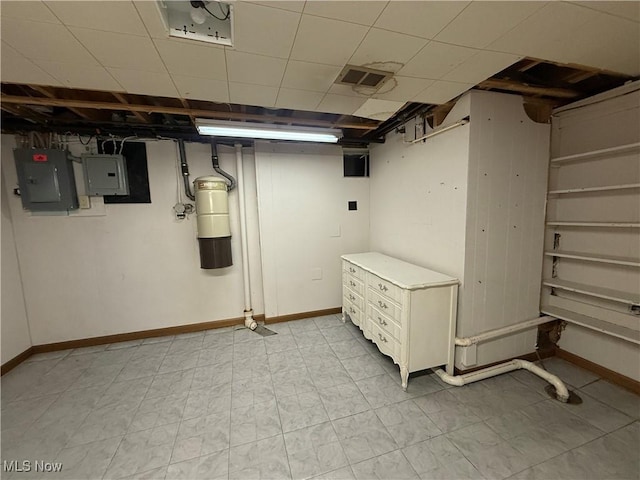 3022 Heatherbrae Dr, Poland, OH 44514 - finished basement featuring electric panel