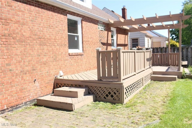 230 E 242nd St, Euclid, OH 44123 - deck with a pergola