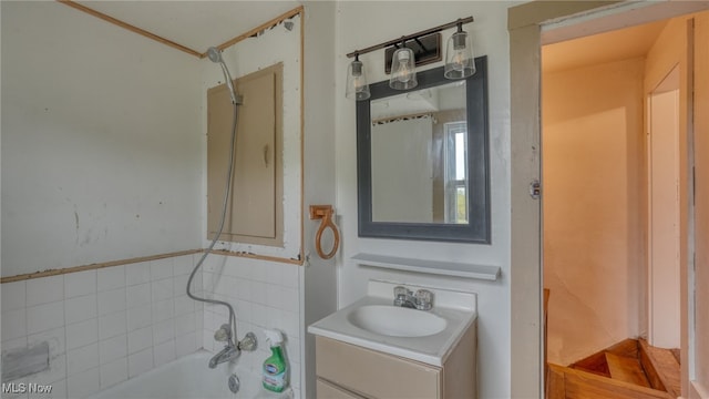 59590 Vocational Rd, Byesville, OH 43723 - bathroom featuring vanity and shower / bathtub combination