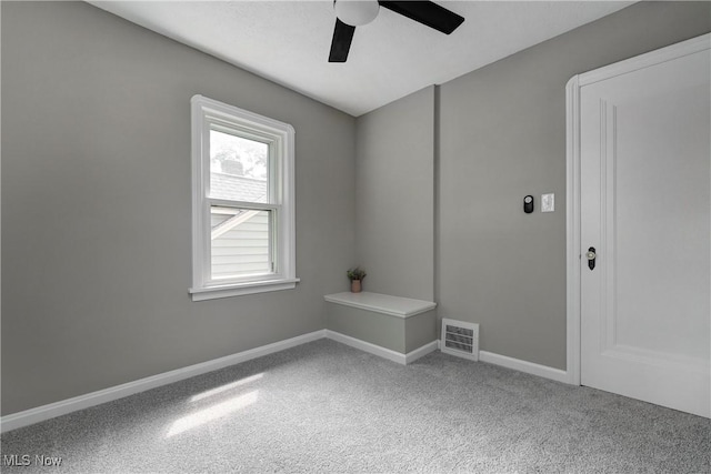 17631 Milburn Ave, Cleveland, OH 44135 - carpeted empty room featuring a ceiling fan and baseboards