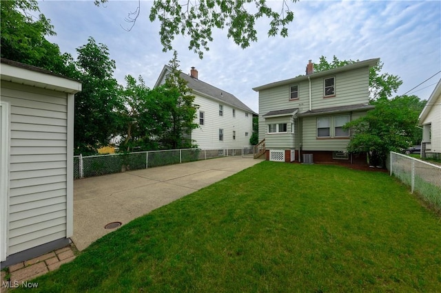 9711 Plymouth Ave, Cleveland, OH 44125 - fenced backyard with entry steps