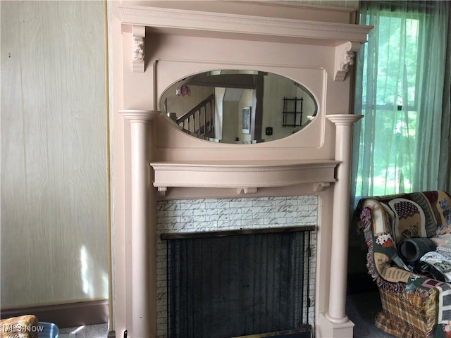 305 Adolphus St, Chester, WV 26034 - detailed view of a tiled fireplace