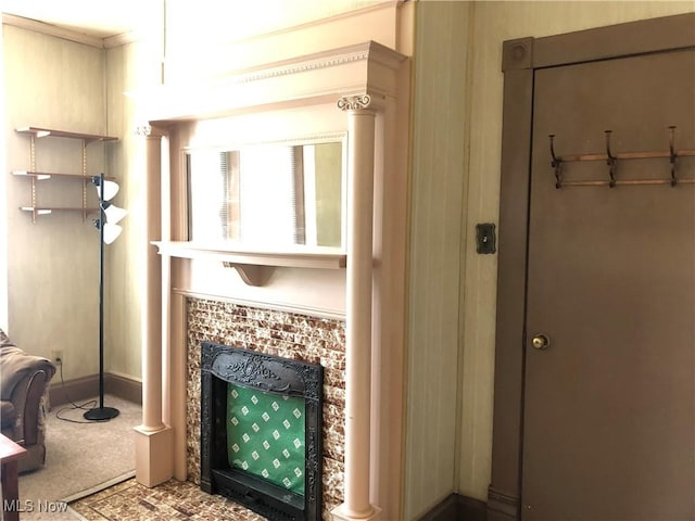 305 Adolphus St, Chester, WV 26034 - detailed view of a tiled fireplace