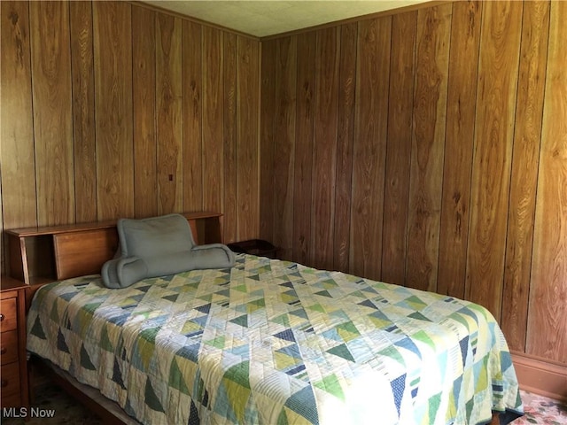 305 Adolphus St, Chester, WV 26034 - bedroom with wooden walls