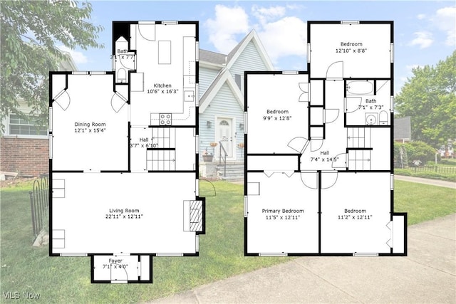 6478 Kerneywood Rd, Parma, OH 44129 - view of floor plan / room layout