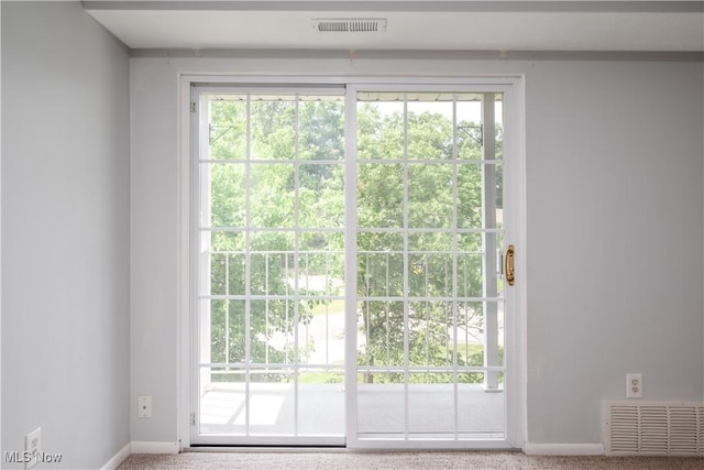 10790 Ravenna Rd Unit 302, Twinsburg, OH 44087 - doorway with baseboards and carpet flooring