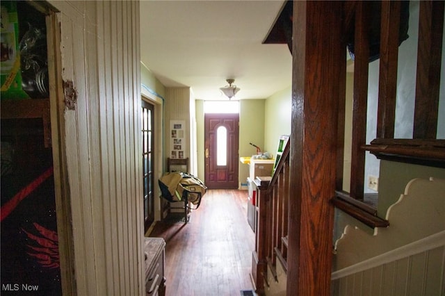 4896 High Hill Rd, Cambridge, OH 43725 - entrance foyer featuring wood finished floors and stairs