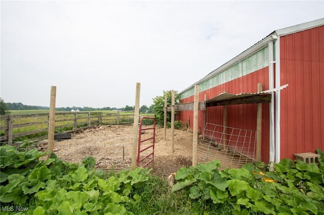 4896 High Hill Rd, Cambridge, OH 43725 - view of yard with an exterior structure, an outdoor structure, and a rural view