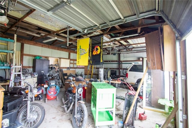 4896 High Hill Rd, Cambridge, OH 43725 - view of garage