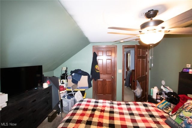 4896 High Hill Rd, Cambridge, OH 43725 - carpeted bedroom featuring vaulted ceiling