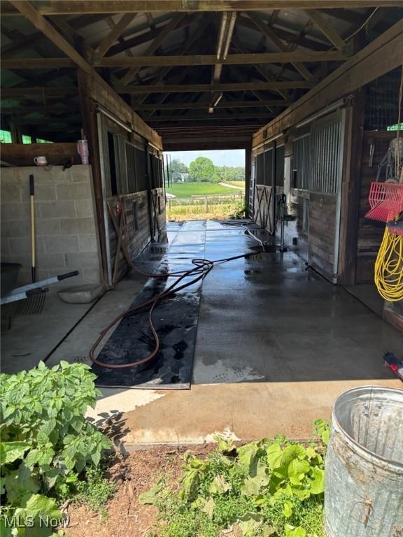 4896 High Hill Rd, Cambridge, OH 43725 - view of horse barn