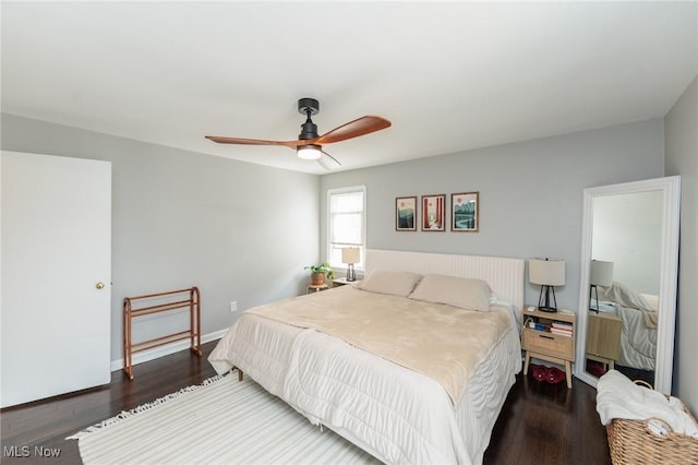 4410 Silsby Rd, University Heights, OH 44118 - bedroom with wood finished floors and ceiling fan