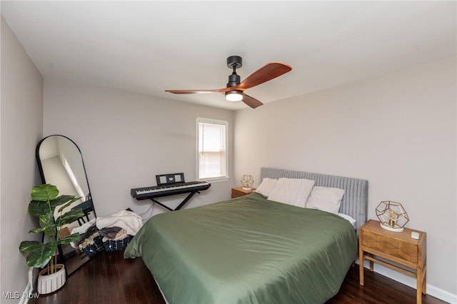 4410 Silsby Rd, University Heights, OH 44118 - bedroom featuring wood finished floors and a ceiling fan