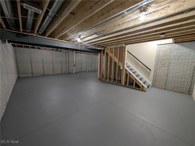 41861 State Route 303, Lagrange, OH 44050 - unfinished below grade area featuring stairs