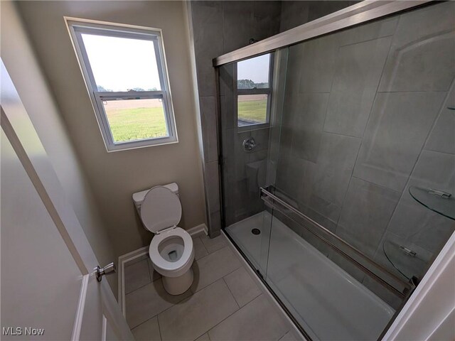 41861 State Route 303, Lagrange, OH 44050 - full bathroom with a tile shower and tile patterned floors