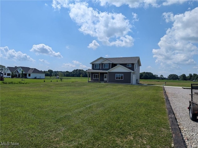41861 State Route 303, Lagrange, OH 44050 - view of front of property featuring a front lawn and a rural view