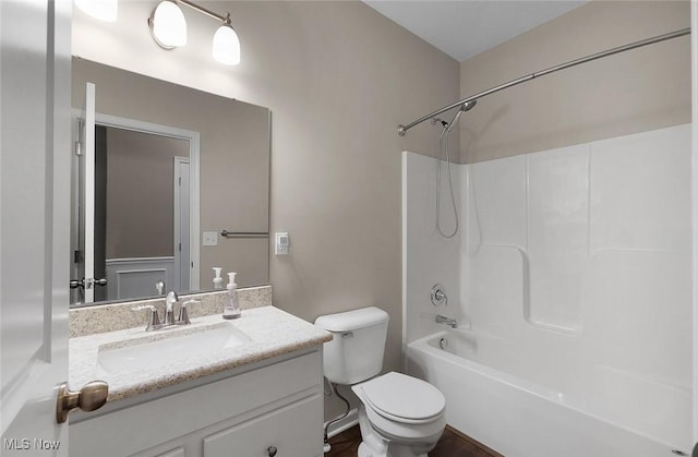 13861 Woodhawk Dr, Strongsville, OH 44136 - full bathroom with vanity and tub / shower combination