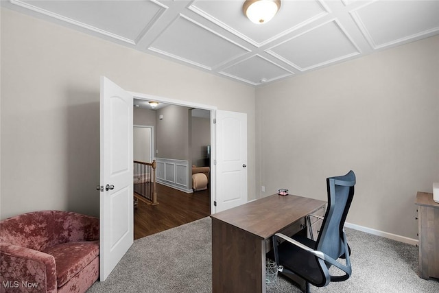 13861 Woodhawk Dr, Strongsville, OH 44136 - office space with carpet floors and coffered ceiling