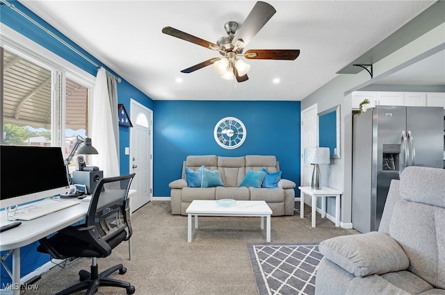 233 E 305th St, Willowick, OH 44095 - office featuring ceiling fan and light carpet