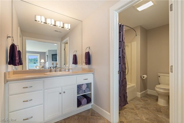 30 E Mohawk Dr, Malvern, OH 44644 - full bathroom featuring vanity and shower / bath combination with curtain