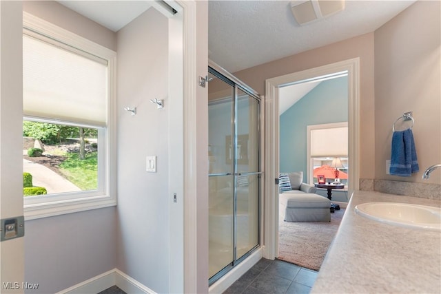 30 E Mohawk Dr, Malvern, OH 44644 - full bath featuring a stall shower, tile patterned floors, and vanity