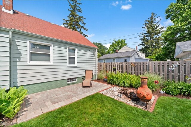 3937 W 227th St, Fairview Park, OH 44126 - view of yard with a patio