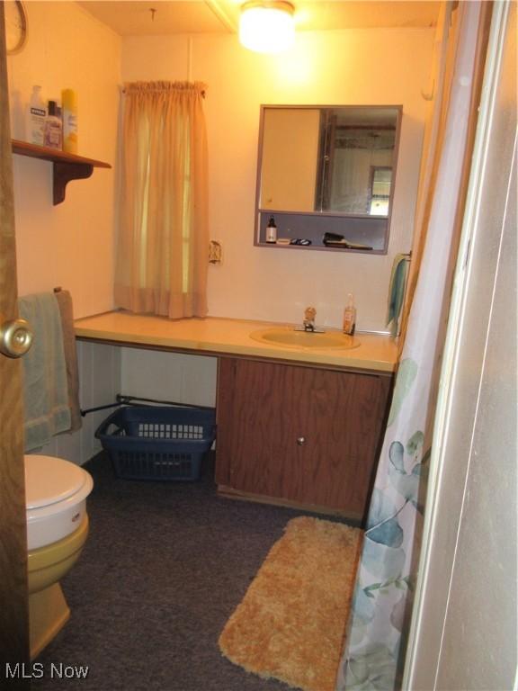 4455 Buck Run, Linesville, PA 16424 - full bath featuring toilet and vanity