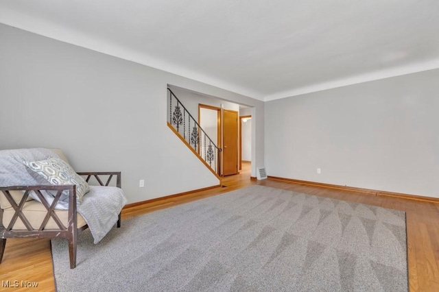 4465 W 156th St, Cleveland, OH 44135 - living area with stairs and wood finished floors