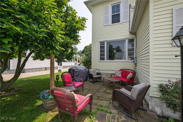 815 N Walnut St, Dover, OH 44622 - view of patio featuring a grill