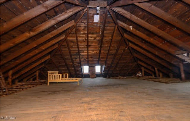 815 N Walnut St, Dover, OH 44622 - view of unfinished attic