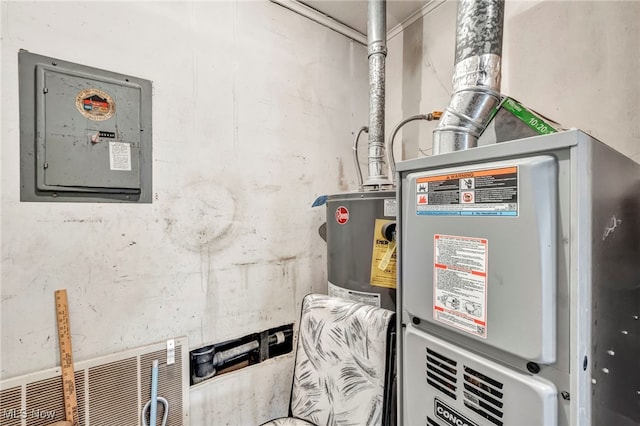552 Turney Rd Unit A, Bedford, OH 44146 - utilities with electric panel, water heater, and heating unit