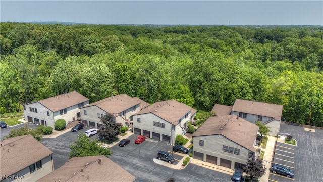552 Turney Rd Unit A, Bedford, OH 44146 - aerial view of residential area featuring a heavily wooded area
