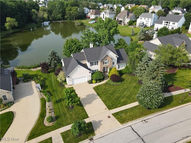 1288 Windward Ln, Kent, OH 44240 - aerial view of residential area featuring a large body of water