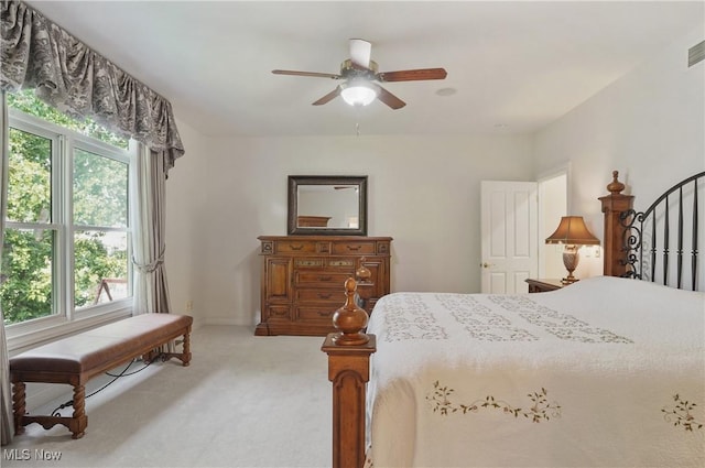 1288 Windward Ln, Kent, OH 44240 - bedroom featuring light colored carpet and ceiling fan