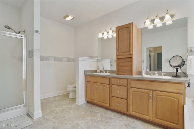 1288 Windward Ln, Kent, OH 44240 - bathroom with a shower stall and double vanity